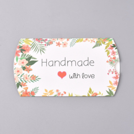 5 x Papieren gondel cadeau doosjes Handmade with love ♥