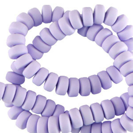 20 x Polymeer kralen rondellen 7mm Soft purple 