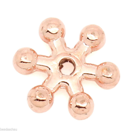 20 x metalen kralen tussenzetsels 8 x 2mm rose gold