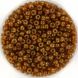 c.a. 5 gram Miyuki rocailles 8/0 - 3mm ceylon translucent spice