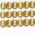 20 stuks prachtige cateye kralen 4mm licht bruin-beige