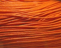 10 meter waxkoord 1,5mm dik kleur: Donker oranje