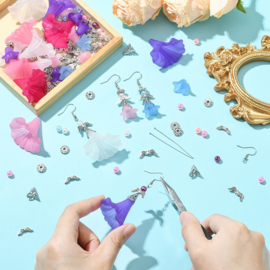 1 x Starterspakket engelen oorbellen maken – DIY set – mix kleuren