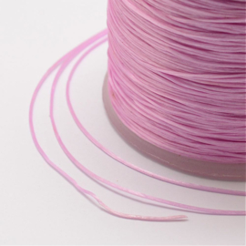 5 meter rond elastisch draad 0,2mm pink