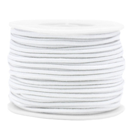 1 rol 40 meter Gekleurd elastisch draad 2mm White