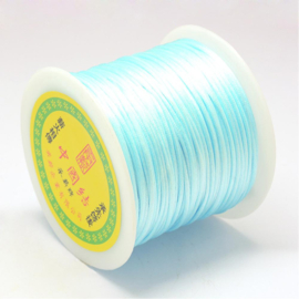 2 meter satijnkoord macramé koord van ca. 1,5 mm Light Sky Blue