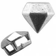 5 x Chill metalen schuiver diamant Ø 6mm (Nikkelvrij)