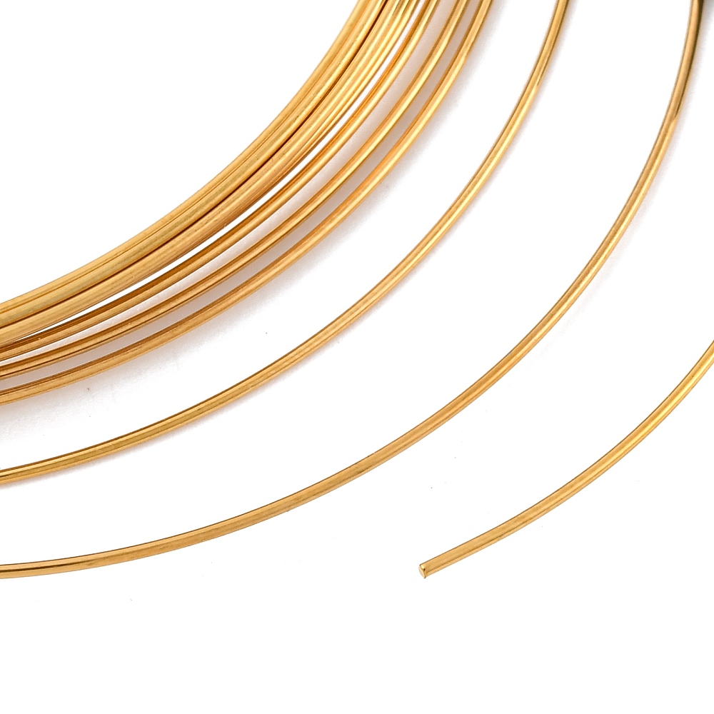 Memory wire Ø 59–61 mm x ca. 0,5 mm – 2,8 meter per rol – goudkleur (304 roestvrij staal) Nikkelvrij