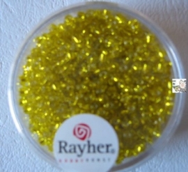 Rayher Rocailles Transparant 17 gram 2 mm Geel