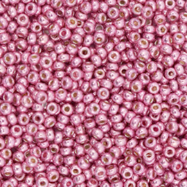 c.a. 5 gram Miyuki rocailles 11/0 - duracoat galvanized hot pink