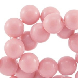 40x Acryl pastel 6mm Pastel vintage rose