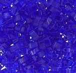 20 gram rocailles donker blauw glans 1,5 mm