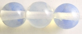 10 x  glaskraal van opalite 6mm gat: 0,8mm Lavenderblush