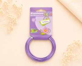 1 x Rol Vaessen Creative aluminiumdraad 1 mm x 10 m – soft lilac