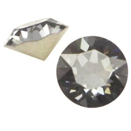 2 x Swarovski Elements SS24 puntsteen (5.2mm) Crystal silver night