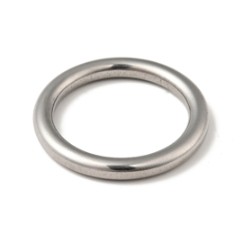 1 x RVS 304 gesloten ring 33 mm – dikte 4 mm – RVS kleur