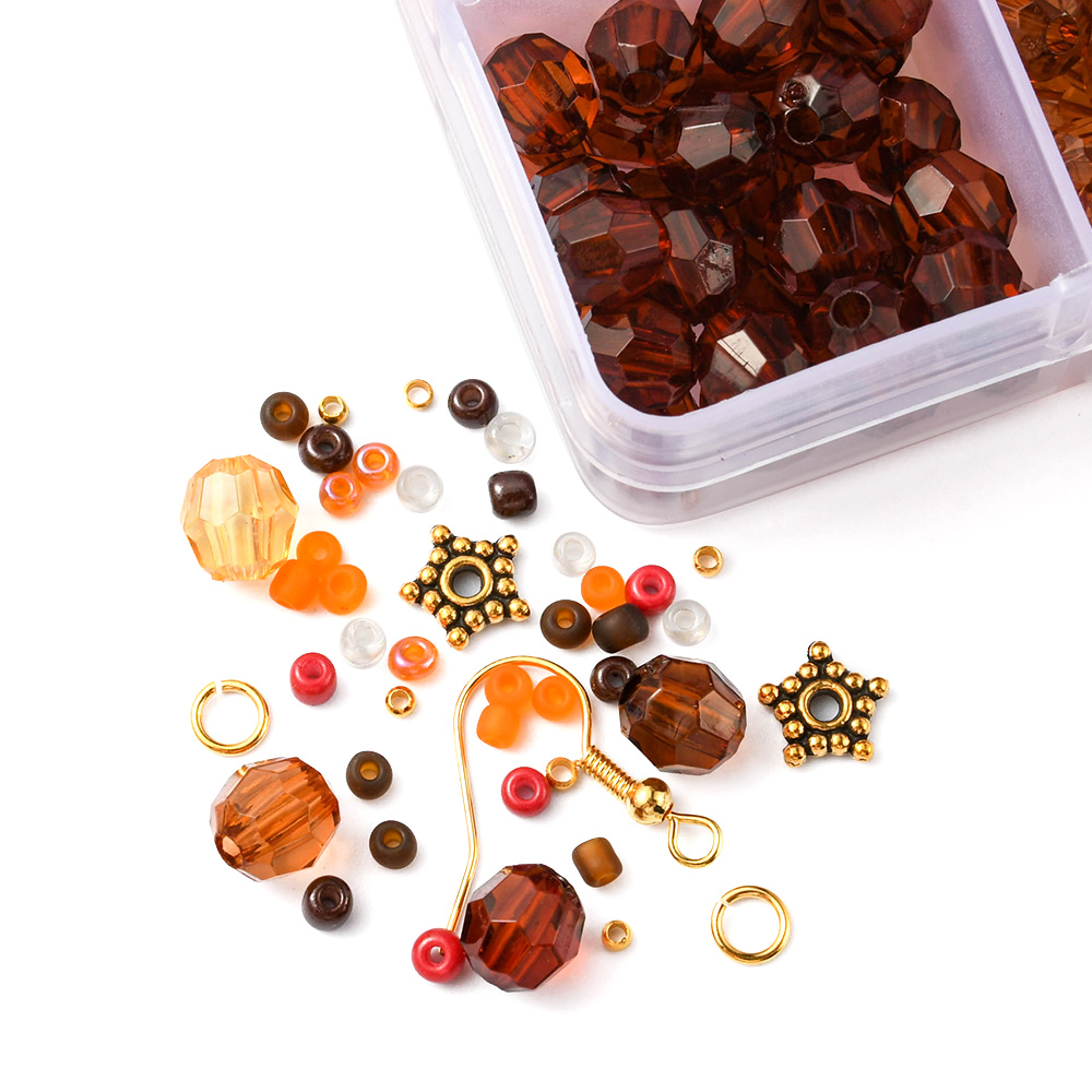 1 x DIY oorbellen en armbandjes maken set –inclusief opbergdoosje