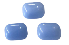 10 x DQ Octagon glas cabochon 7 x 5mm licht blauw