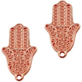 1x DQ Bedel Fatima hand Rose Gold 25x15 mm