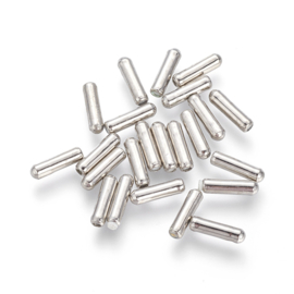 10 x metalen dopjes voor spelden 10 x 2,5mm Gat: 0,5mm