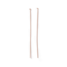 10 x  Metaal Nietstift 50 x 0,6 mm Rosé Gold (Nikkelvrij)