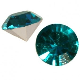 2 x Preciosa Maxima SS 29 puntsteen (6.2mm) Blue zircon