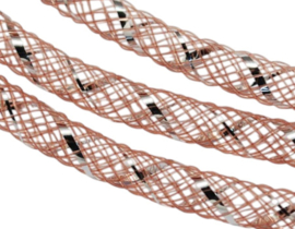 1 meter Mesh tubing netslang / gaaskoord 8 mm – keuze uit meerdere kleuren A
