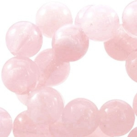 40x Perla beads 6mm Licht roze