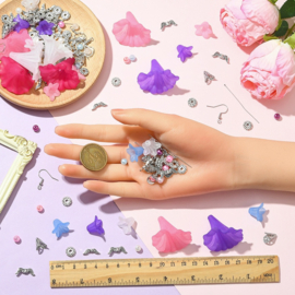 1 x Starterspakket engelen oorbellen maken – DIY set – mix kleuren