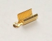 10 x gold plated veterklemmen 13mm