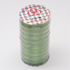 1 rol elastiek transparant 0,8 mm Groen