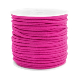 1 meter Gekleurd elastisch draad 2.5mm Fuchsia