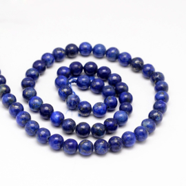 10 x  edelsteen kraal van 4mm Lapis Lazuli  gat: 1mm