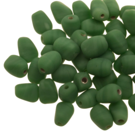 5 x Glaskralen Pebble Mat Grass Green