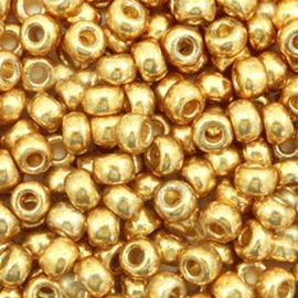 10 gram Miyuki rocailles 6/0 - duracoat galvanized gold