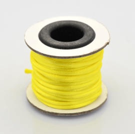 Rol met 10 meter satijn koord Nylon Marcramé koord 2mm kleur Yellow