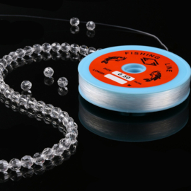 1 rol transparant nylon visdraad draad 0,5mm 90 meter per rol