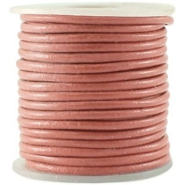 50 cm DQ Leer rond 2 mm Rose blossom brown