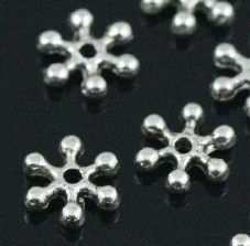 25 tussenzetsels van Tibetaans Zilver 7,5 x 2mm