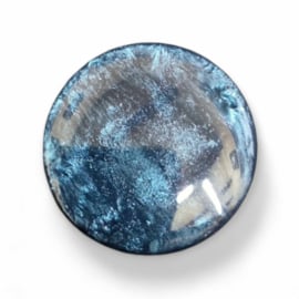 1 x Polaris Cabochon 35mm black blue
