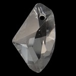 Prachtige kristal facet Hanger 12 x 19 x 5,5mm gat 0,5mm