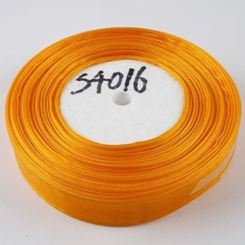 1 meter Prachtig Satijn lint 20mm oranje