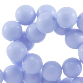 40x Acryl pastel 6mm Pastel sapphire blue