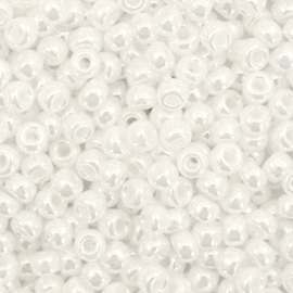 c.a. 5 gram Miyuki rocailles 8/0 - ceylon white pearl