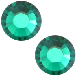 10 x Swarovski turquoise plat strass steentje 6mm