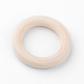 20 x Houten ringen onbewerkt 24 x 6mm, binnen Diameter: 12mm