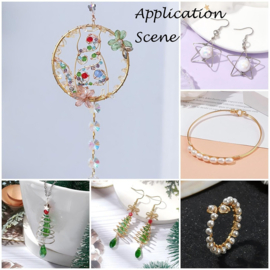 1 x Rol metaaldraad 0,4 mm – lengte ca. 13 meter – Dark Red (Nikkelvrij)