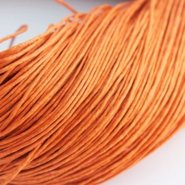 10 meter waxkoord 1,5mm dik kleur: oranje