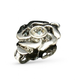 Schitterende haaksluiting boxsluiting  met strass  18 x 12,5 x  6mm gat: 1.5mm
