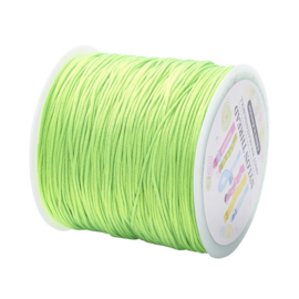 1 rol macramé draad 0,8 mm – lime – 90 meter